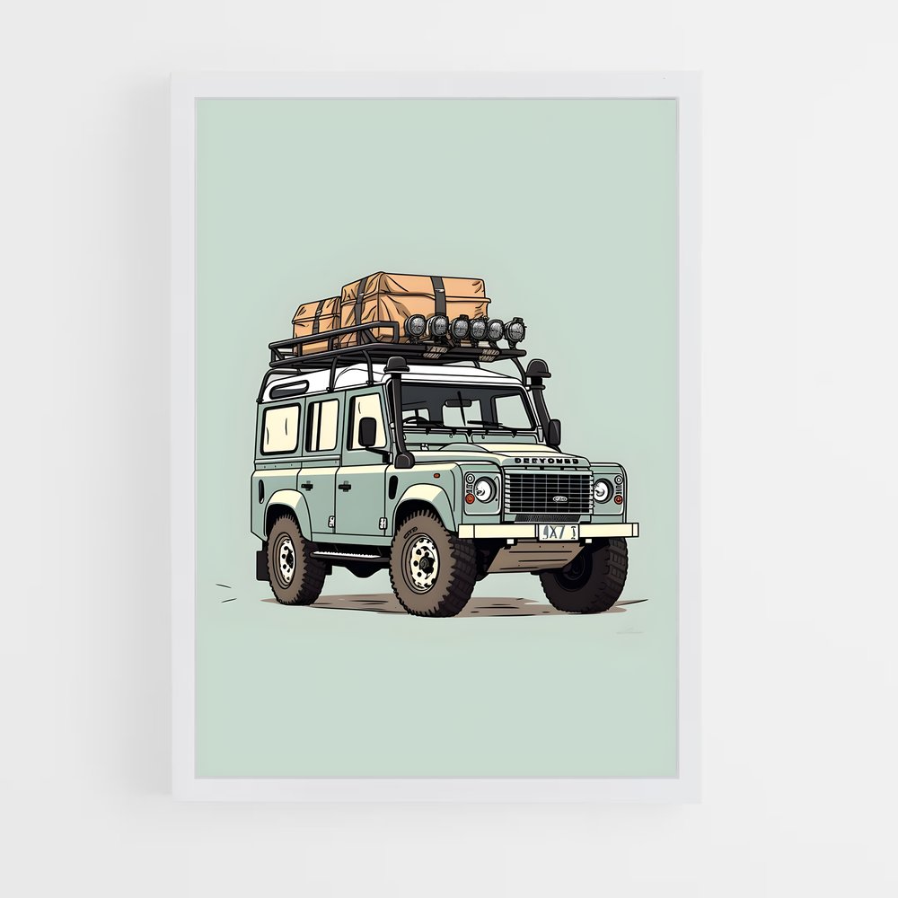 Poster Land de rover – affiche Land Rover (vue 3)